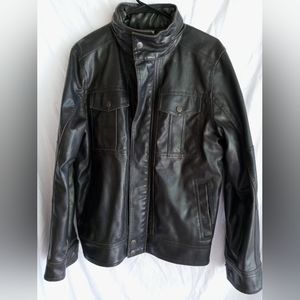 Levi Strauss Faux Leather Bomber Jacket